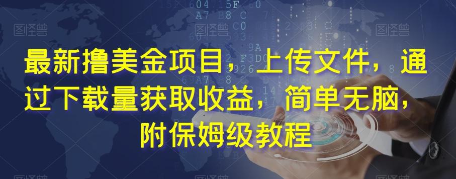 最新撸美金项目，上传文件，通过下载量获取收益，简单无脑，附保姆级教程【揭秘】-网创