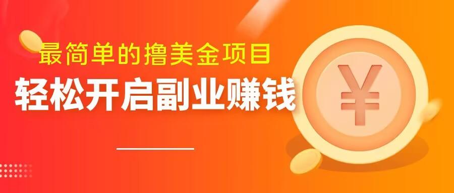 最简单无脑的撸美金项目，操作简单会打字就行，迅速上车【揭秘】-网创