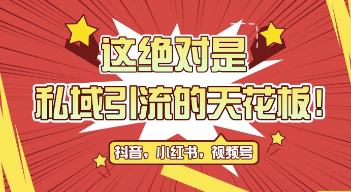 最新首发全平台引流玩法，公域引流私域玩法，轻松获客500+，附引流脚本，克隆截流自热玩法【揭秘】-网创