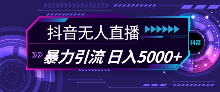 抖音快手视频号全平台通用无人直播引流法，利用图片模板和语音话术，暴力日引流100+创业粉【揭秘】-网创