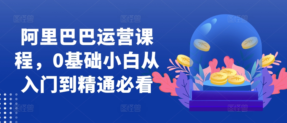 阿里巴巴运营课程，0基础小白从入门到精通必看-网创