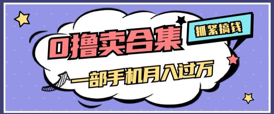 0撸项目月入过万，售卖全套ai工具合集，一单29.9元，一部手机即可【揭秘】-网创