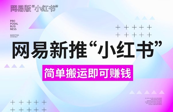 网易官方新推“小红书”，搬运即有收益，新手小白千万别错过(附详细教程)【揭秘】-网创
