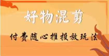 【万三】好物混剪付费随心推投放玩法，随心投放小课抖音教程-网创
